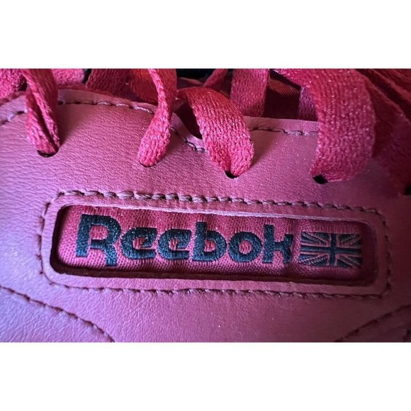 Reebok Classics Red Leather Speckle Running Sneaker Shoes Mens US Size 10.5 - Picture 3 of 8